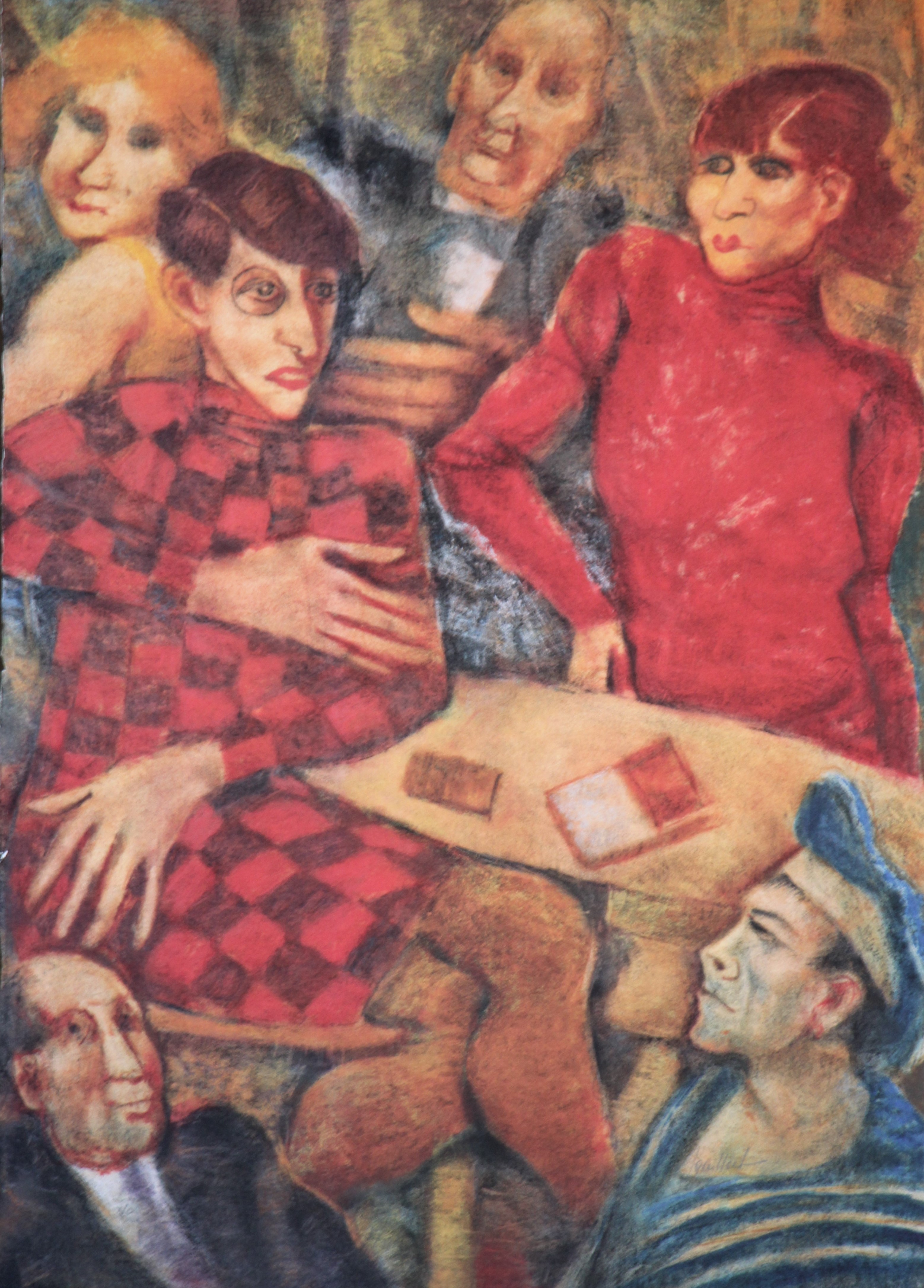"Omaggio a Otto Dix" litografia  cm. 70x50